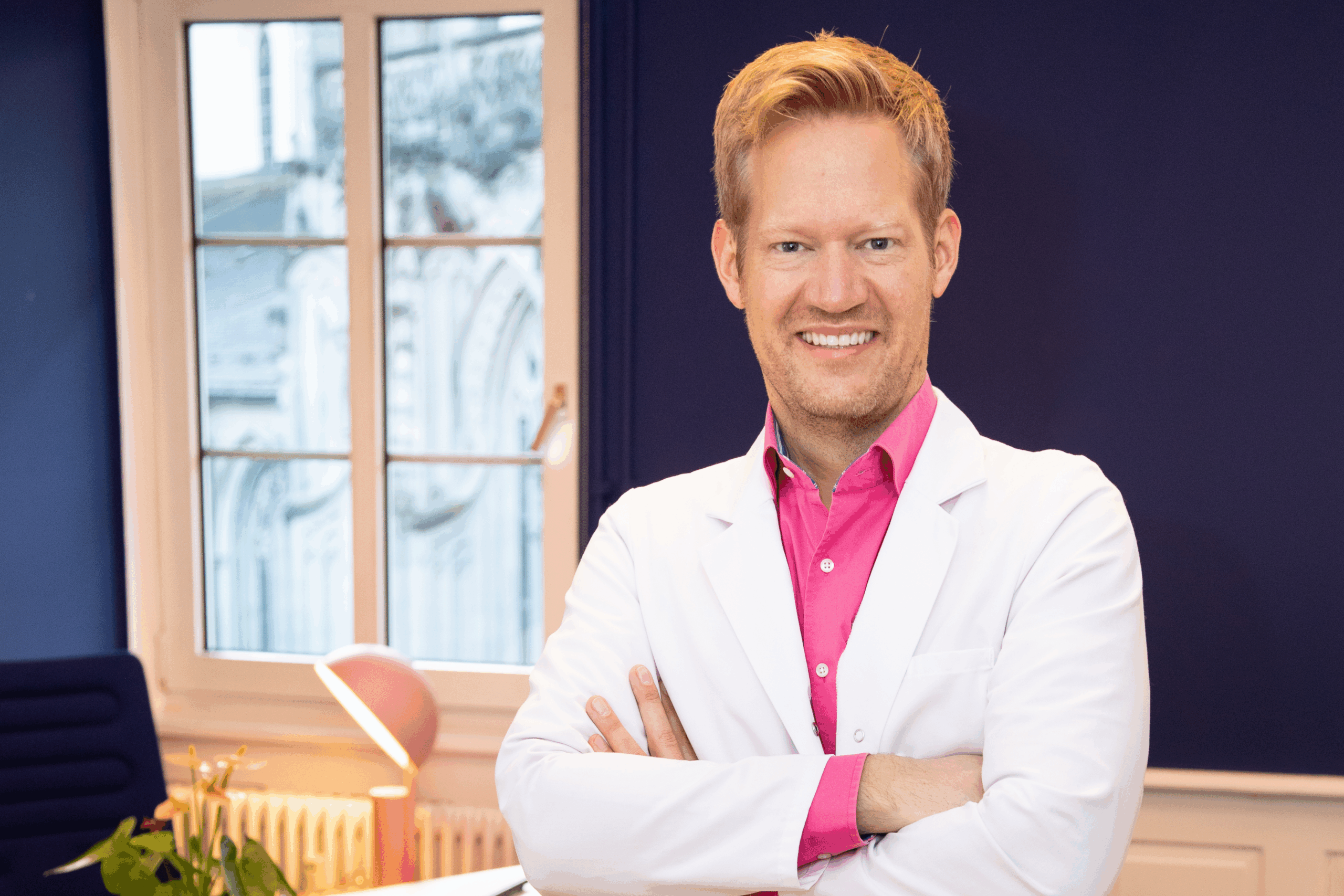 Design ohne Titel Arzt bereitet Infusion vor